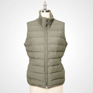 Eddie Bauer Green Goose Down Vest Jacket Waterproof Small